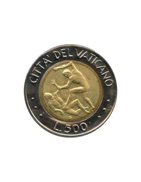 Rewers monety Watykan 500 Lirów 1995