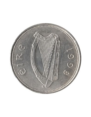 Awers monety Irlandia 1 Funt 1990