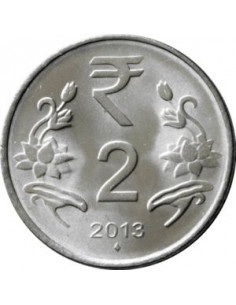 Awers monety Indie 2 Rupie 2012 2