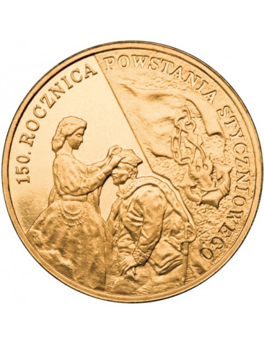 Awers monety 2 zł 2013  150. rocznica Powstania Styczniowego
