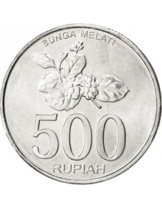 Awers monety Indonezja 500 Rupii 2003