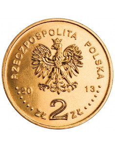 Awers monety 2 zł 2013 100 lat Teatru Polskiego w Warszawie 2