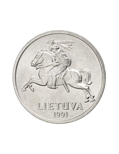 Awers monety Litwa 1 Centów 1991