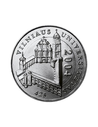 Awers monety Litwa 1 Lit 2004 425lecie Uniwersytetu Wileńskiego