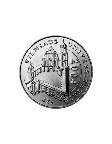 Awers monety Litwa 1 Lit 2004 425lecie Uniwersytetu Wileńskiego