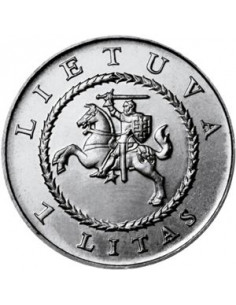Awers monety Litwa 1 Lit 2004 425lecie Uniwersytetu Wileńskiego 2