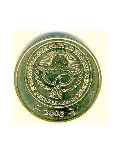 Awers monety Kirgistan 50 Tyiyn 2008