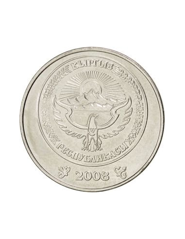 Awers monety Kirgistan 5 Som 2008