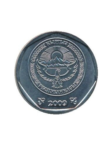 Awers monety Kirgistan 10 Som 2009