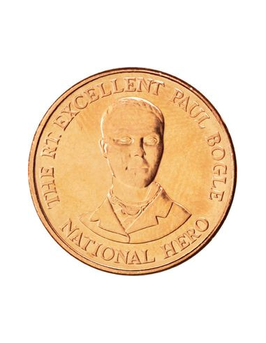 Awers monety Jamajka 10 Centów 1995