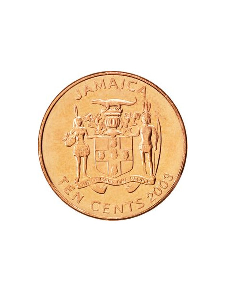 Rewers monety Jamajka 10 Centów 1995