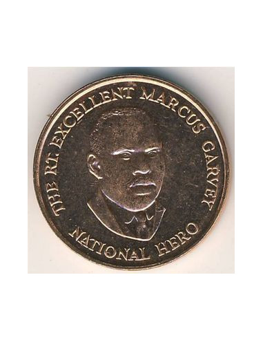 Awers monety Jamajka 25 Centów 1995
