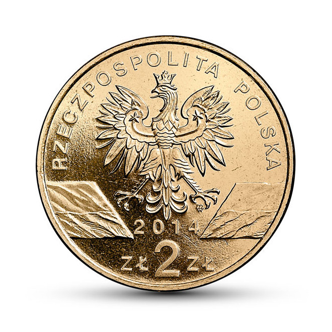 Rewers monety 2 zł 2014 Zwierzęta Świata – konik polski