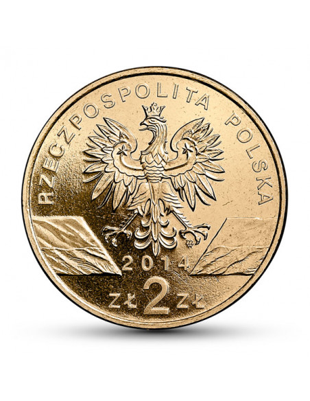 Rewers monety 2 zł 2014 Zwierzęta Świata – konik polski