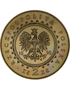 Awers monety 2 zł 1998 Zamki i pałace w Polsce: Zamek w Kórniku 2