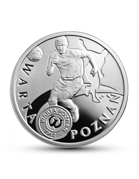 Awers monety 5 zł 2013 Polskie Kluby Piłkarskie – Warta Poznań