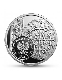 Awers monety 5 zł 2013 Historia Monety Polskiej – denar Bolesława Chrobrego 2