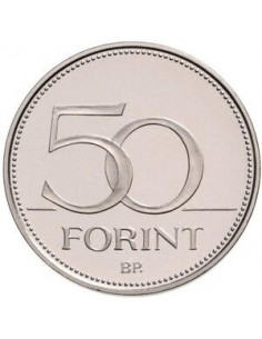 Awers monety Węgry 50 Forint 2019 Mistrzostwa Świata FIE w szermierce 2