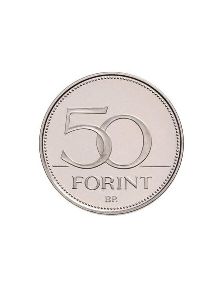 Rewers monety Węgry 50 Forint 2019 Mistrzostwa Świata FIE w szermierce