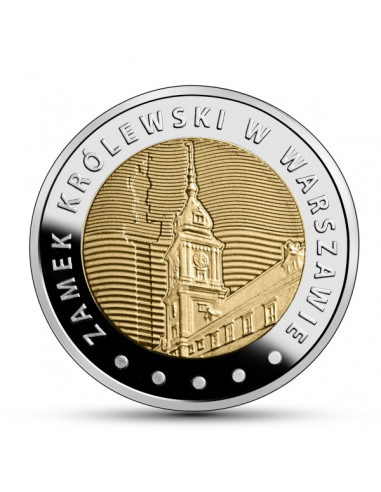 Awers monety 5 zł 2014 Odkryj Polskę – Zamek Królewski w Warszawie