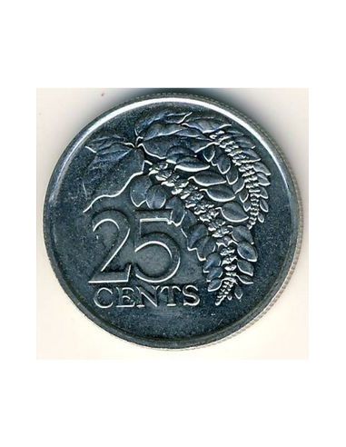 Awers monety Trynidad i Tobago 25 Centów 2005