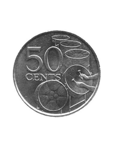 Awers monety Trynidad i Tobago 50 Centów 2003