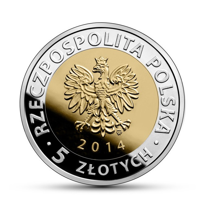 Rewers monety 5 zł 2014 Odkryj Polskę – Zamek Królewski w Warszawie