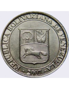 Awers monety Wenezuela 25 Centymów 2007