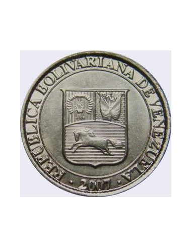 Awers monety Wenezuela 25 Centymów 2007
