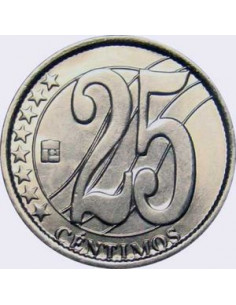 Awers monety Wenezuela 25 Centymów 2007 2