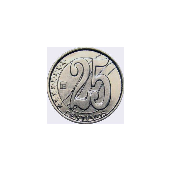 Rewers monety Wenezuela 25 Centymów 2007