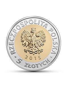 Awers monety 5 zł 2015 Odkryj Polskę – Ratusz w Poznaniu 2