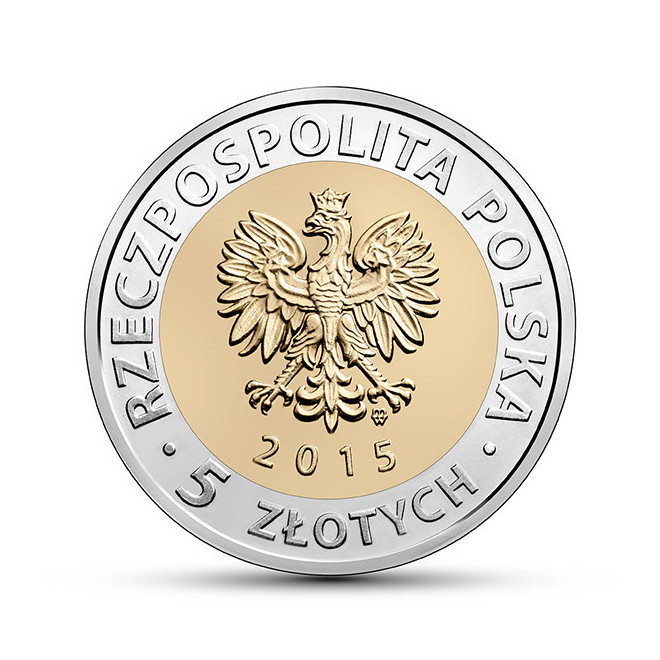 Rewers monety 5 zł 2015 Odkryj Polskę – Ratusz w Poznaniu