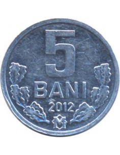Awers monety Mołdawia 5 Ban 2012 2