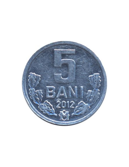 Rewers monety Mołdawia 5 Ban 2012