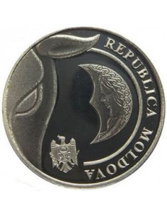 Awers monety Mołdawia 1 Lej 2018