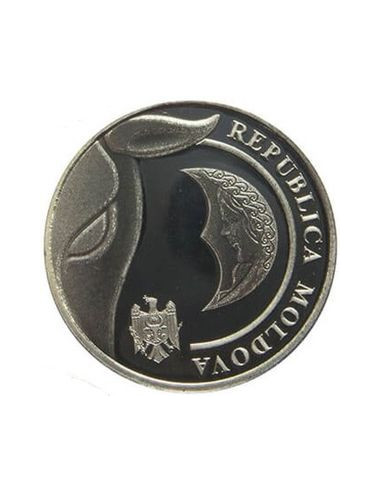 Awers monety Mołdawia 1 Lej 2018