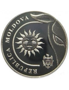 Awers monety Mołdawia 2 Lej 2018