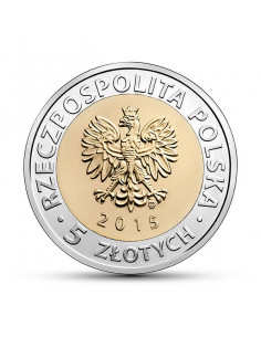 Awers monety 5 zł 2015 Odkryj Polskę – Kanał Bydgoski 2