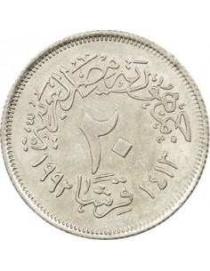 Awers monety Egipt 20 Piastr 1992 2