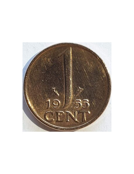 Rewers monety Holandia 1 Cent 1975