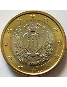 Awers monety San Marino 1 Euro 2009