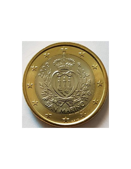 Awers monety San Marino 1 Euro 2009