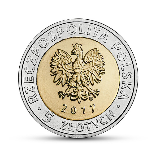 Rewers monety 5 zł 2017 Odkryj Polskę – Centralny Okręg Przemysłowy