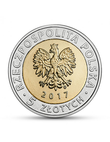 Rewers monety 5 zł 2017 Odkryj Polskę – Kaplica Trójcy Świętej na Zamku Lubelskim