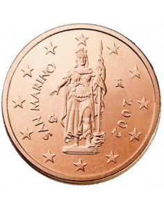 Awers monety San Marino 2 Eurocent 2004