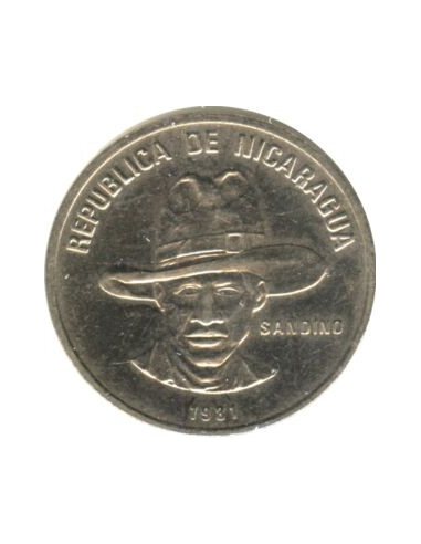 Awers monety Nikaragua 25 Centavo 1981