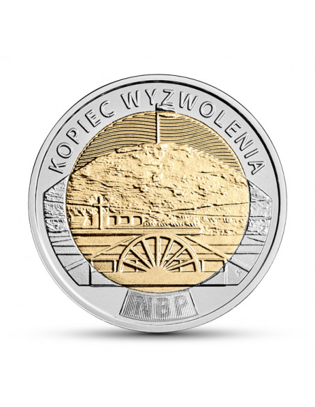 Awers monety 5 zł 2019 Odkryj Polskę – Kopiec Wyzwolenia