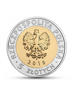 Awers monety 5 zł 2019 Odkryj Polskę – Kopiec Wyzwolenia 2