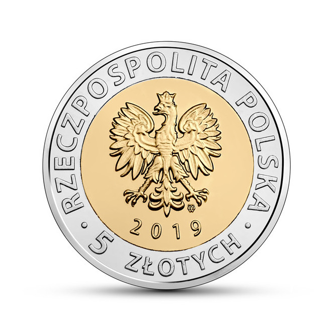 Rewers monety 5 zł 2019 Odkryj Polskę – Kopiec Wyzwolenia